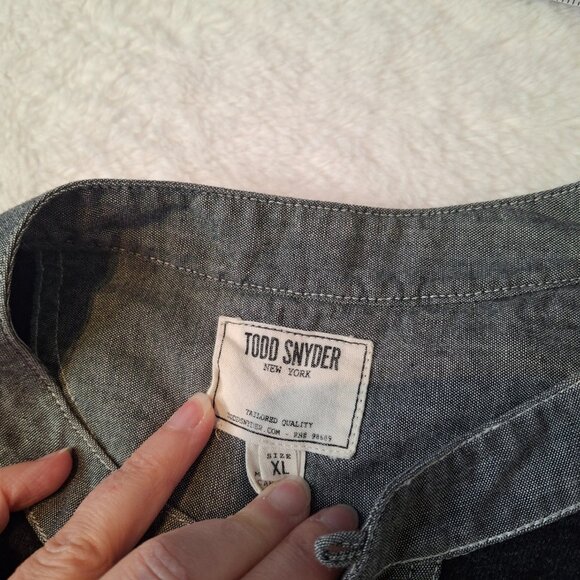 Todd Snyder NY Mens Henley Sz XL Baselayer Preppy Normcore Western Neutral - Picture 10 of 16